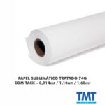 PAPEL SUBLIMÁTICO TRATADO 74G COM TACK – 0,914mt / 1,10mt / 1,60mt